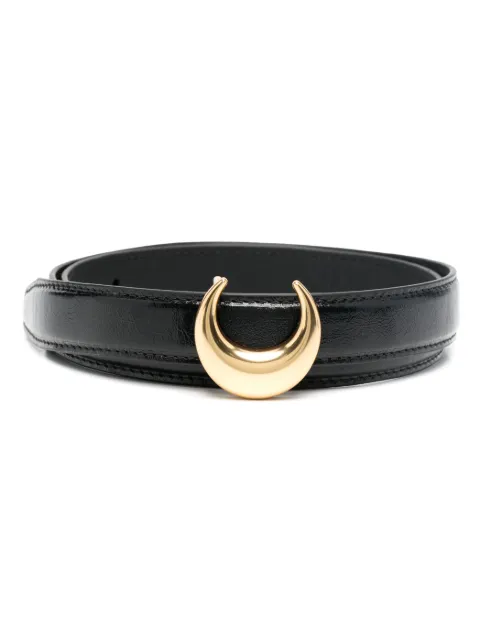 Marine Serre Moon-buckle leather belt