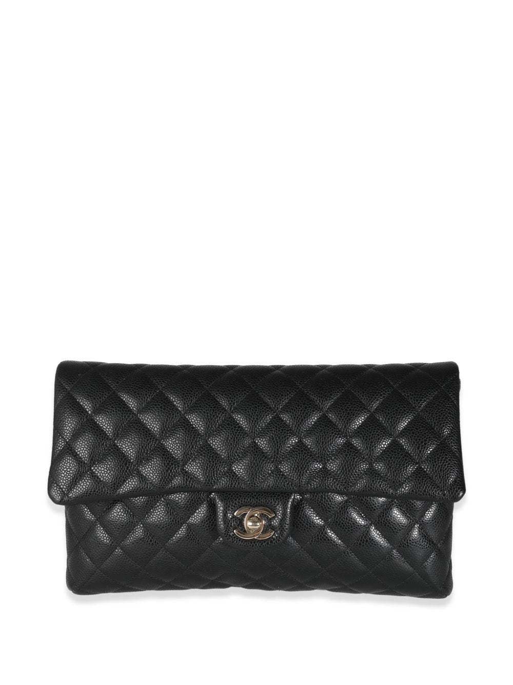 Pre-owned Chanel 2018 Timeless Flap Clutch Bag In Black