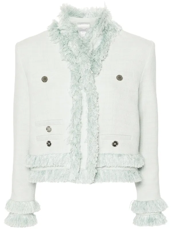 cochan♡Lumignon tweed fringe jacket 白 Fringe Tweed Jacket - Ivory - 감도 깊은 취향 셀렉트샵 29CM