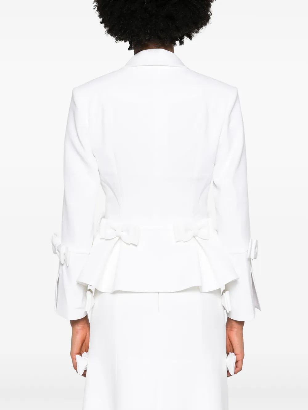 Shop Huishan Zhang Sanna Single-breasted Blazer In White