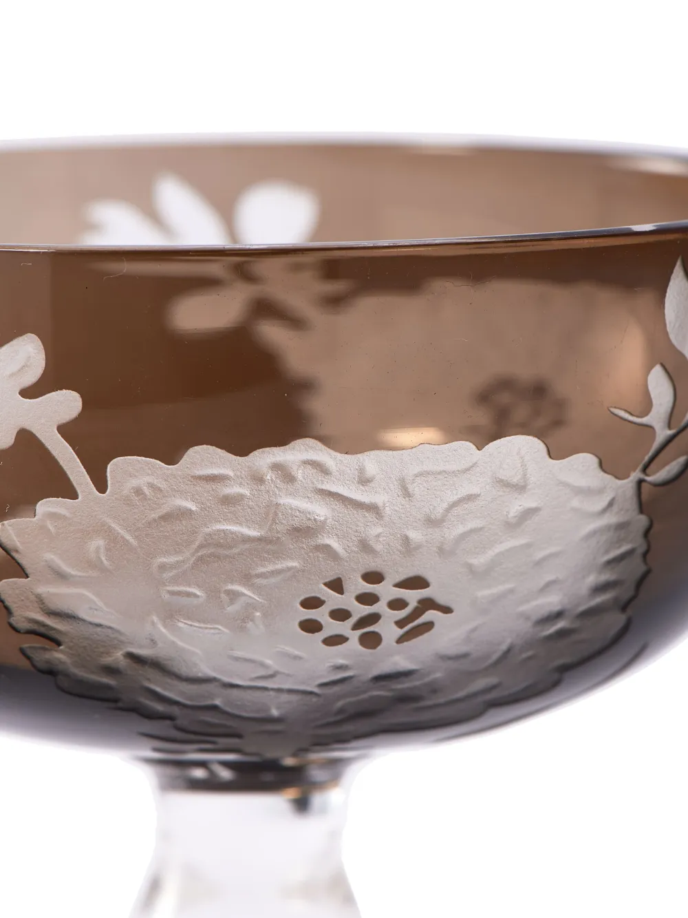 Polspotten Multicolour Peony Coupe Glass Set In White