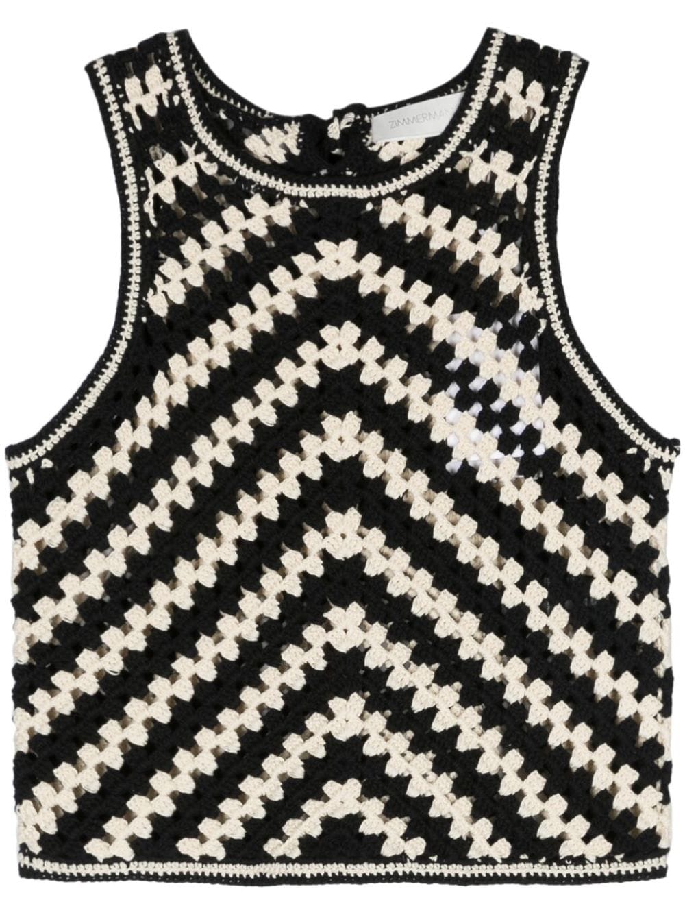 Image 1 of ZIMMERMANN Halliday crochet tank top