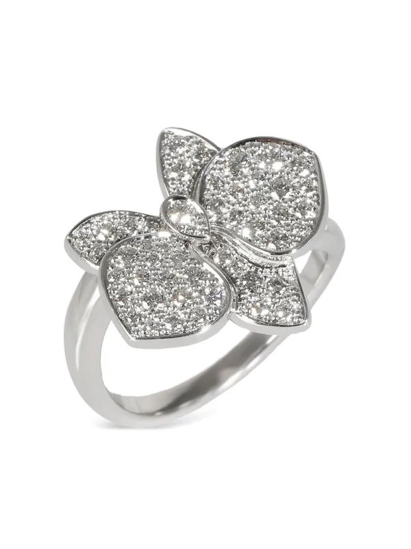 Cartier 18kt white gold Caresse d'Orchidées diamond ring