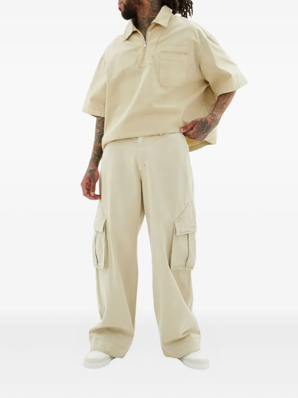 RHUDE Cargo straight broek - Beige