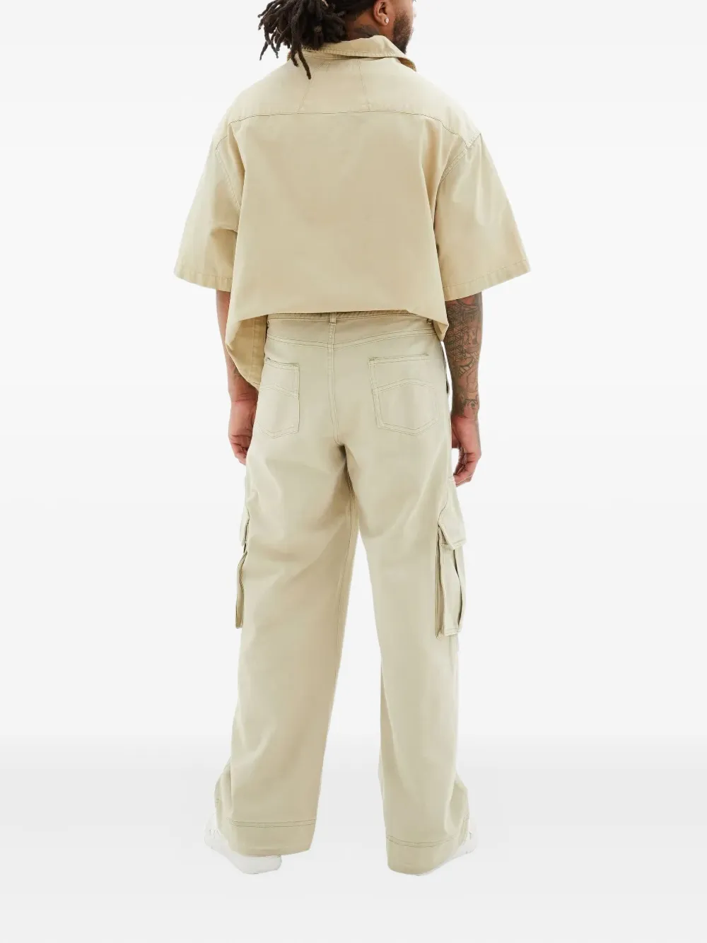 RHUDE Cargo straight broek Beige