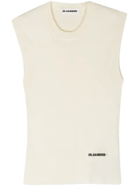 Jil Sander + ribbed crop top