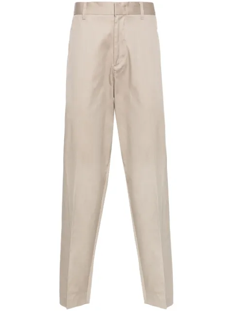 Emporio Armani pantalones tapered con tiro medio