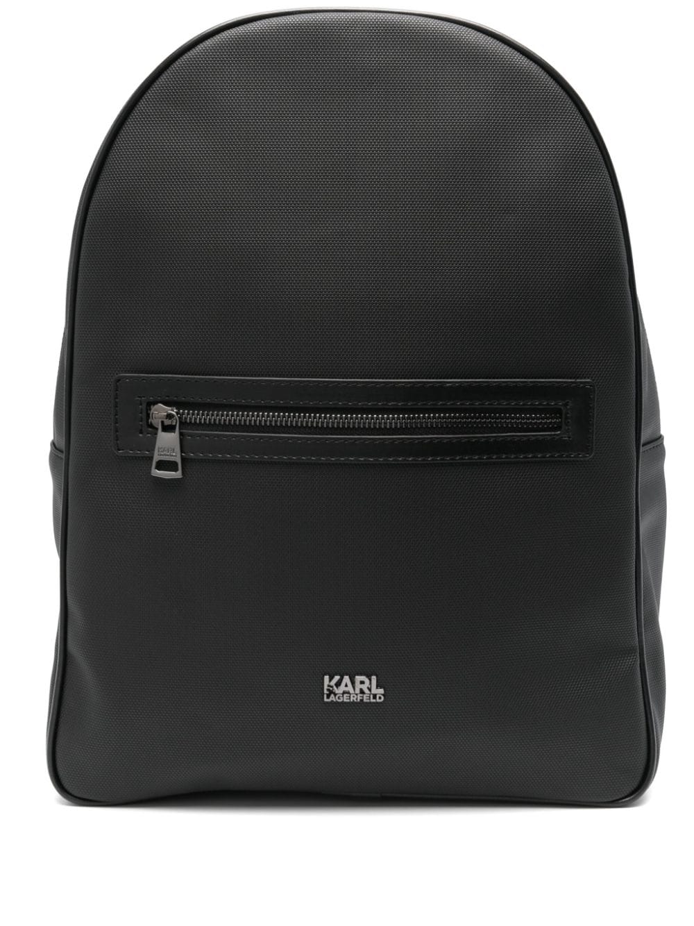 Karl Lagerfeld Logo-plaque Backpack In Black