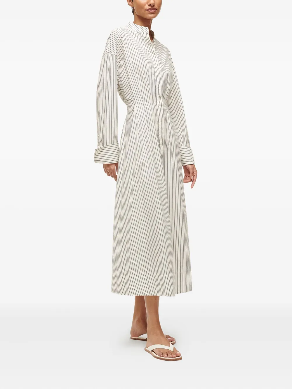 STAUD Lorenza jurk Beige