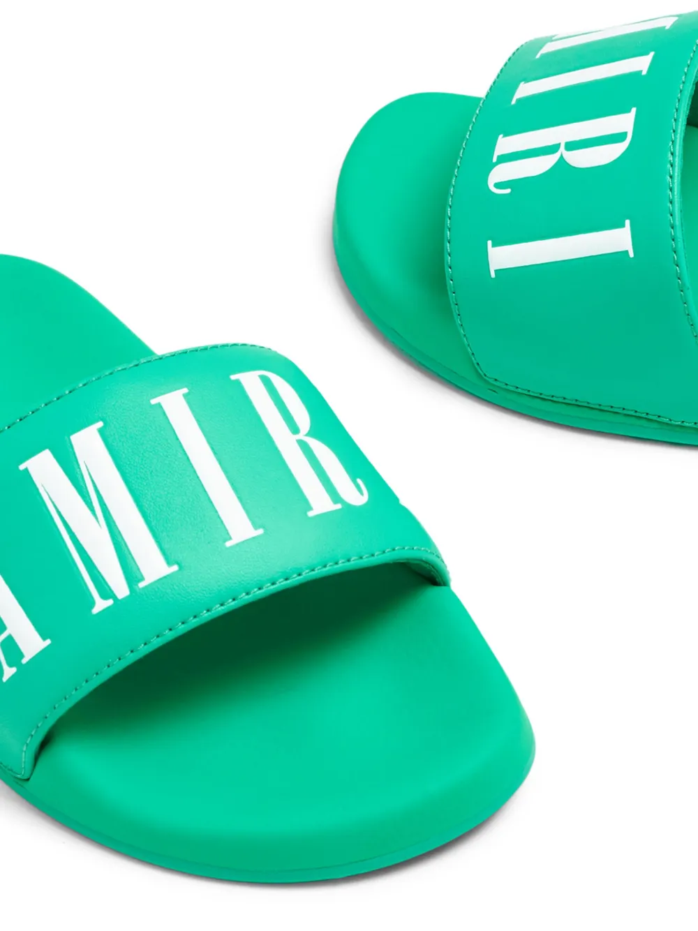 AMIRI Slippers met logoprint Groen