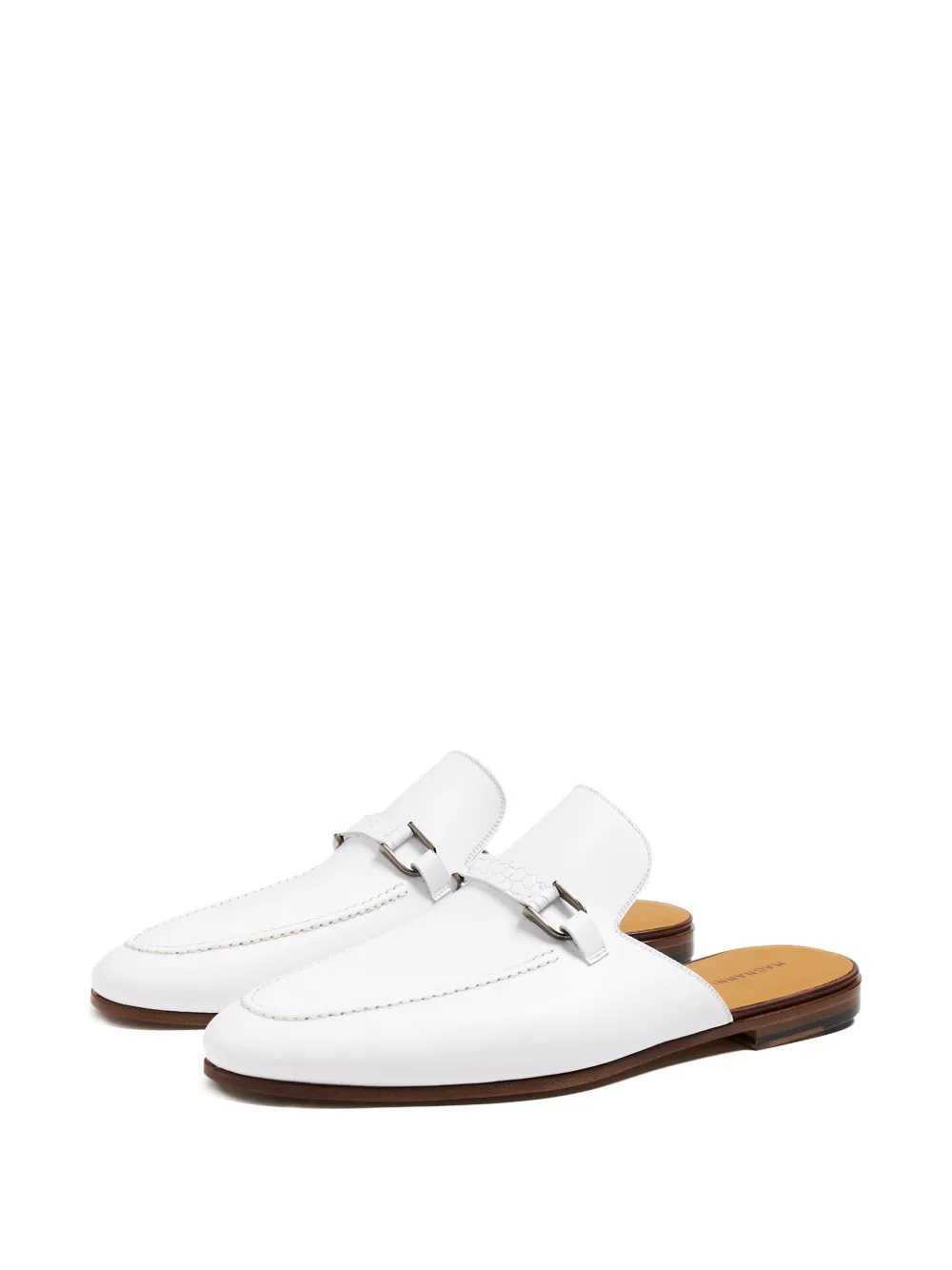 Magnanni Muiltjes met gesp - Wit