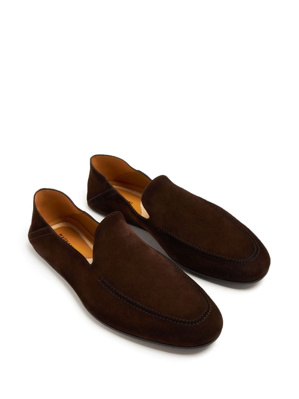 Shop Magnanni Heston Suede Loafers In 褐色