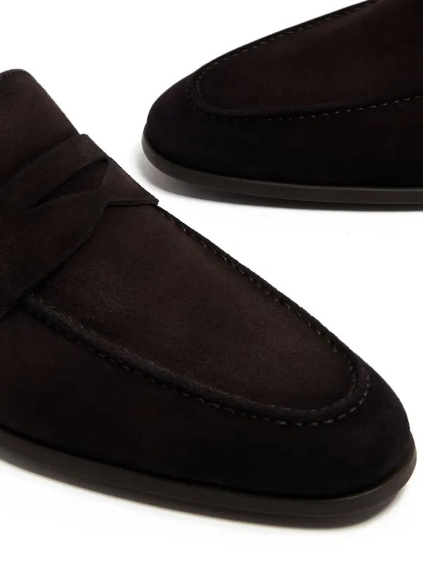 Magnanni Diezma スエード ペニーローファー | ブラウン | FARFETCH JP
