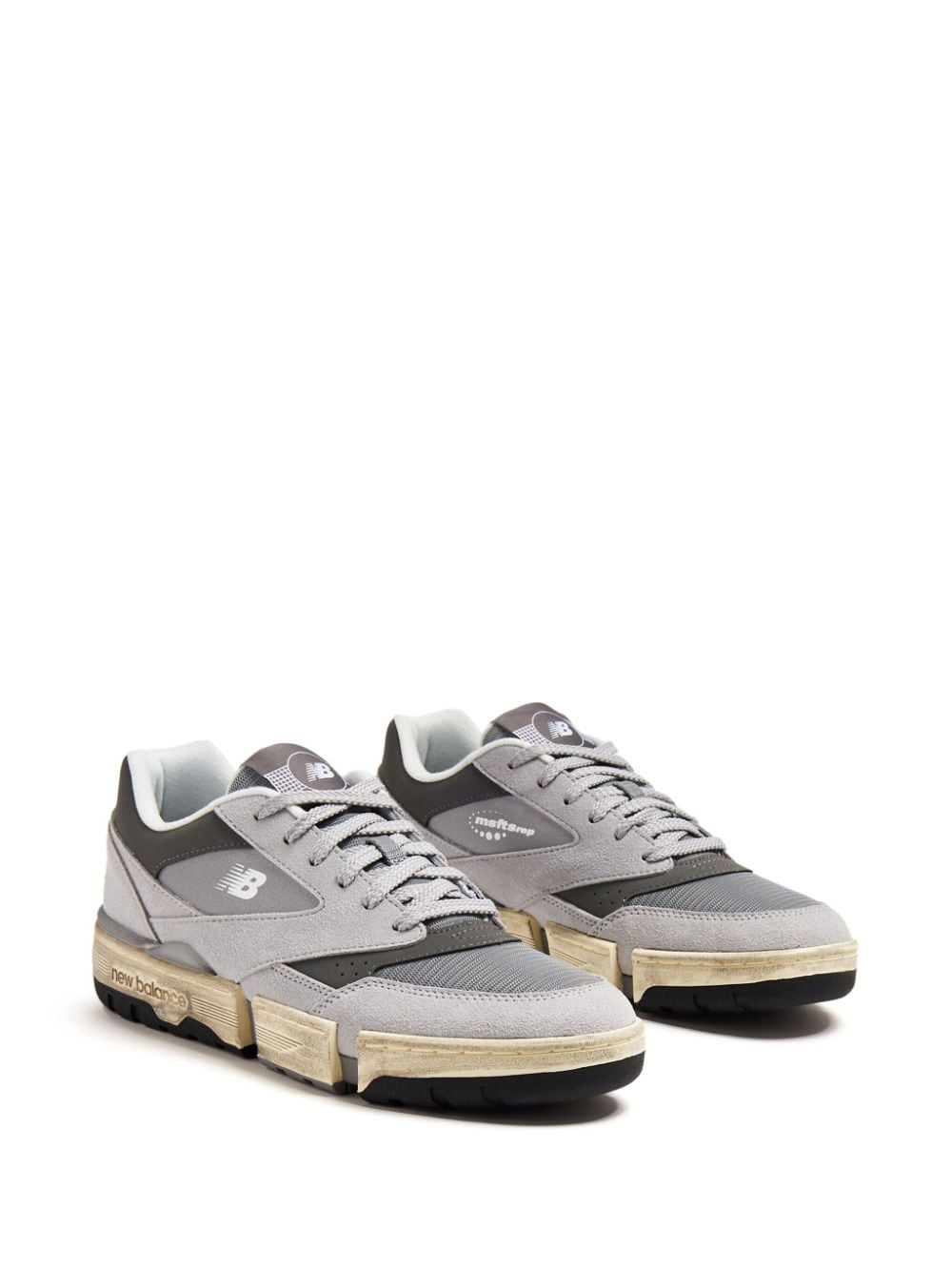 Shop New Balance X Msftsrep 0.01 Suede Sneakers In Grey