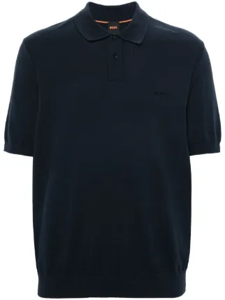 Boss knitted polo best sale