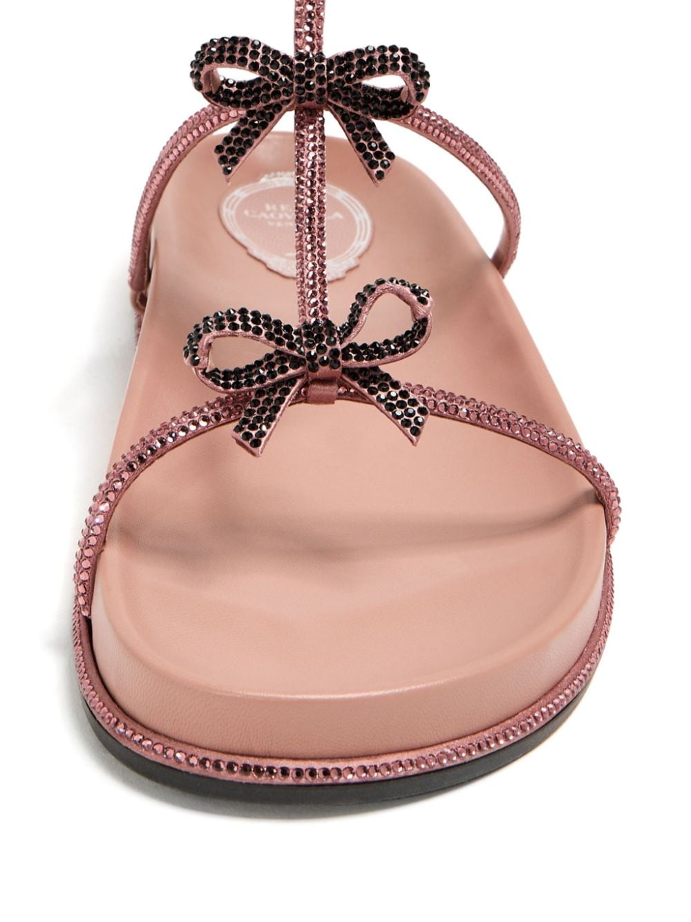 Shop René Caovilla Caterina Embellished Sandals In Pink
