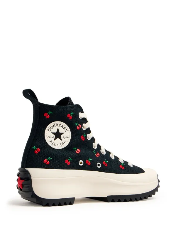 Converse Run Star Hike Cherries Sneakers Black FARFETCH ID