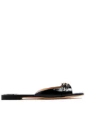 TOM FORD Whitney crocodile-effect sandals - Black