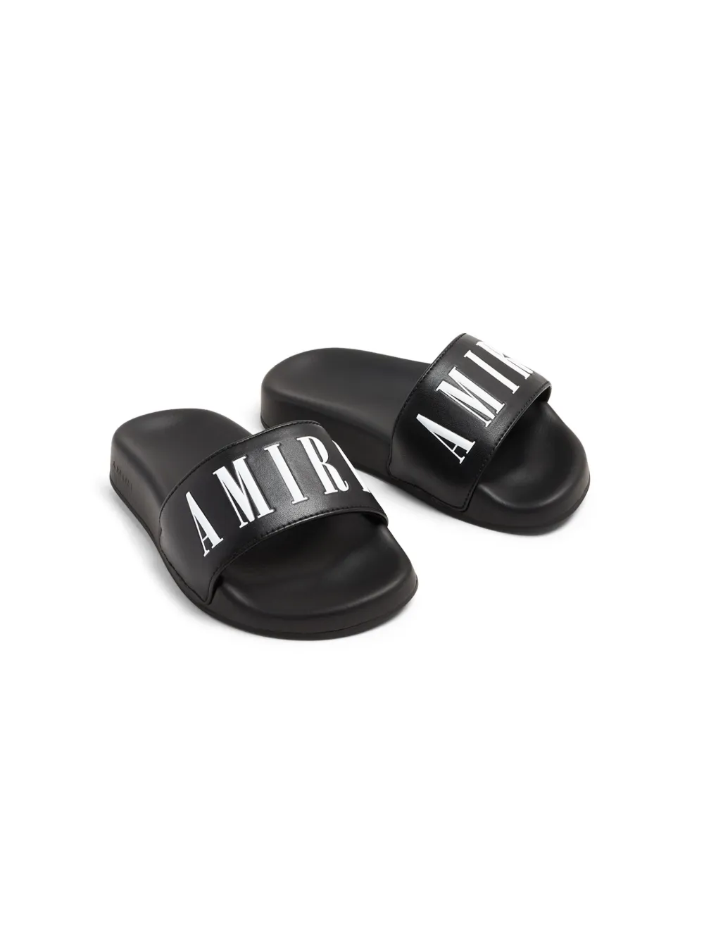 AMIRI Slippers met logoprint Zwart