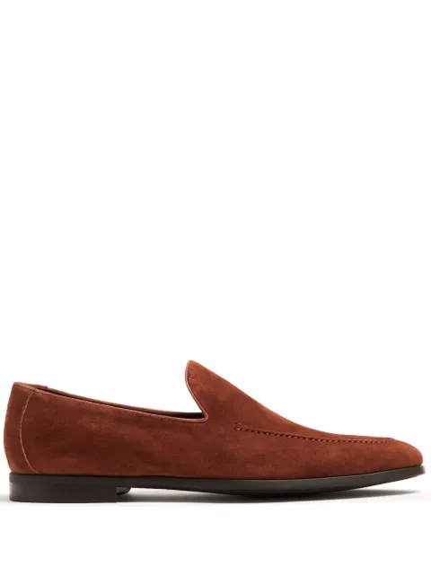 Magnanni mocasines de gamuza con puntera de almendra