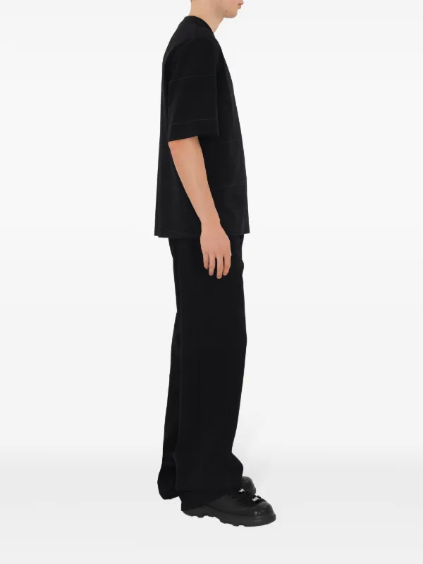 BURBERRY ストライプ Tシャツ Burberry ストライプ Tシャツ | ブラック | FARFETCH JP