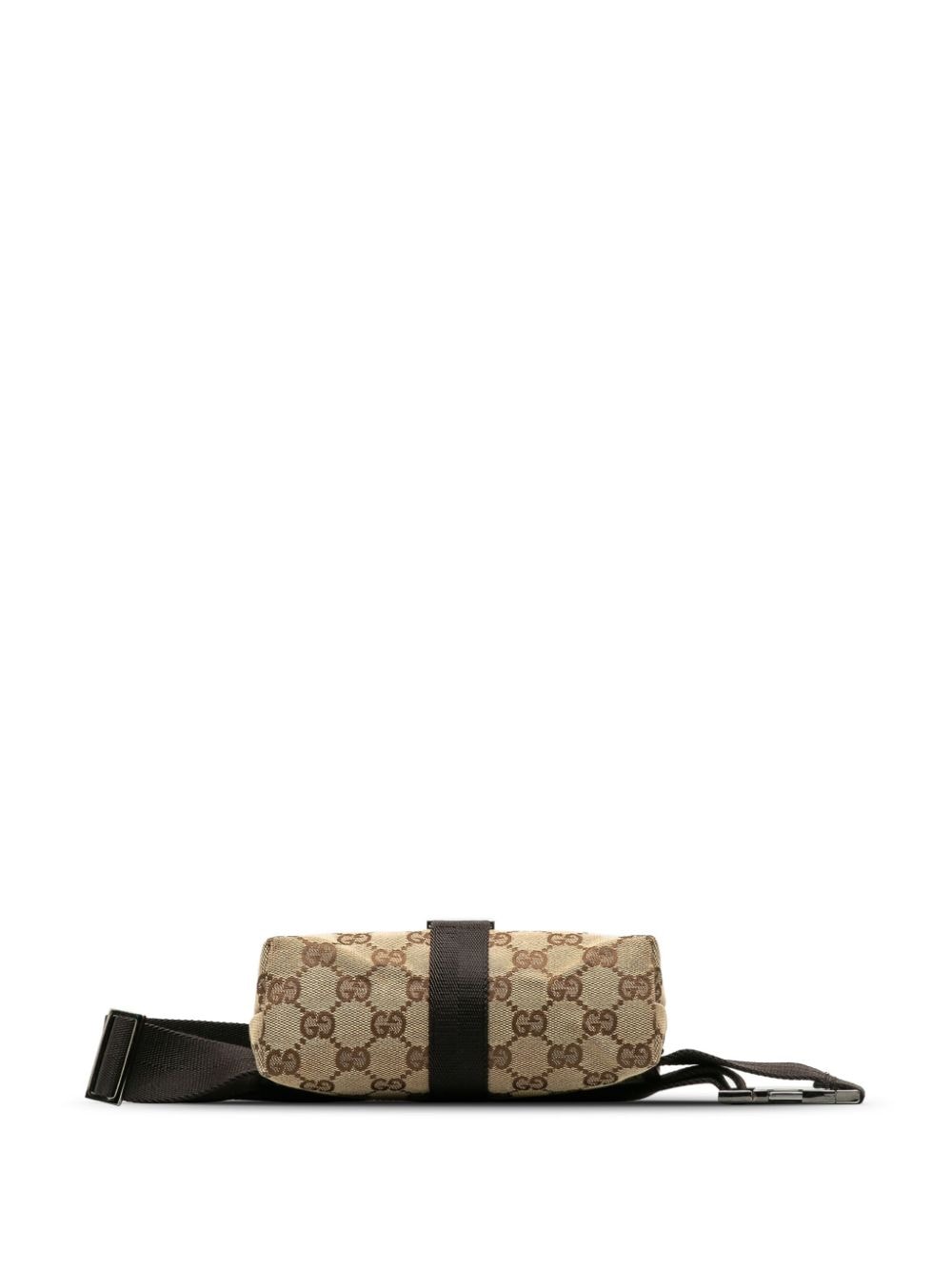 Pre-owned Gucci 2000-2015 Gg Canvas Belt Bag In Brown