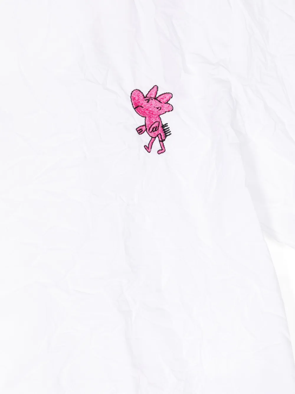KINDRED ANIMAL-EMBROIDERED COTTON T-SHIRT