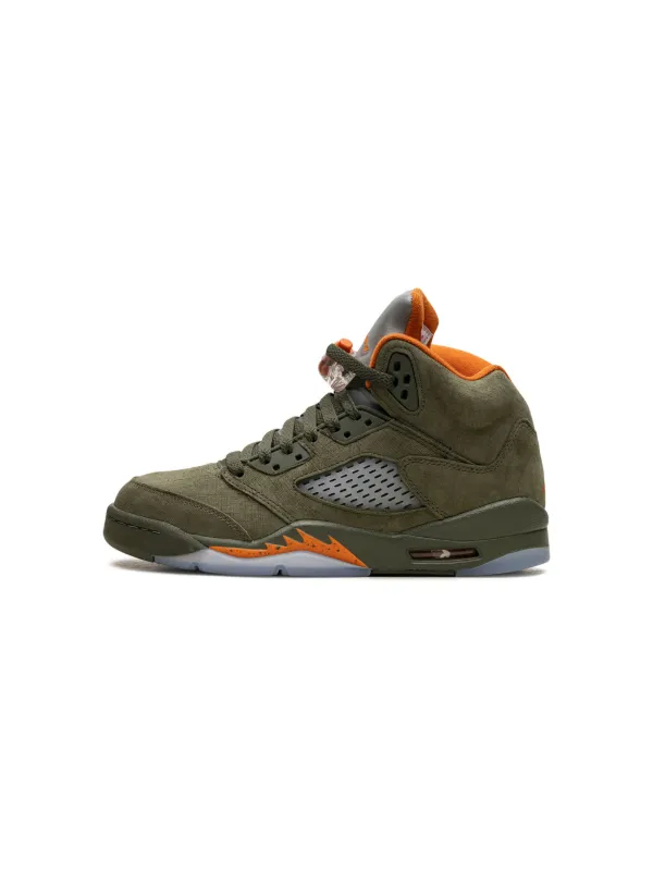 Olive green and orange sneakers online