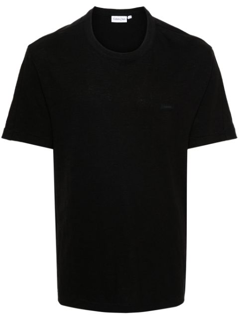 Calvin Klein logo-patch cotton T-shirt