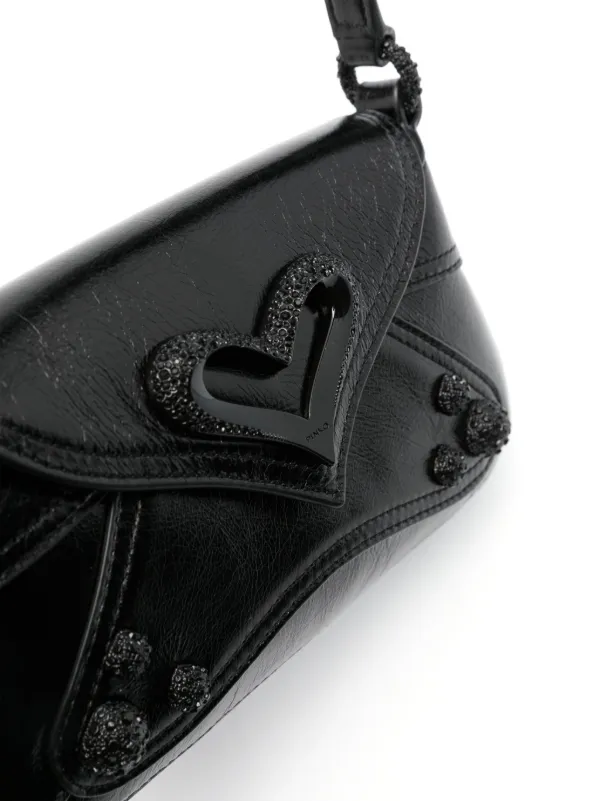PINKO Baby 520 Leather Shoulder Bag | Black | FARFETCH
