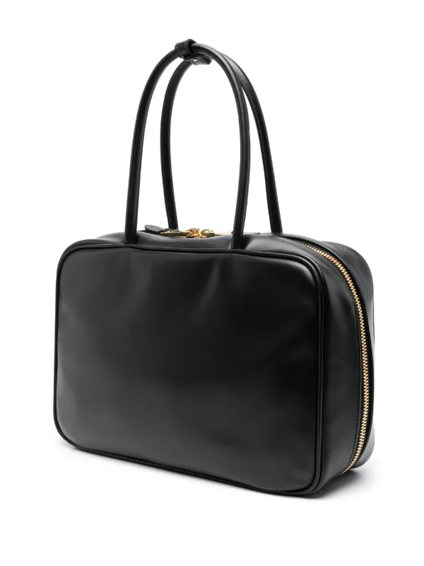 MIU MIU ブラックレザー バッグ ブラック Ivy レザー バッグ | Miu Miu