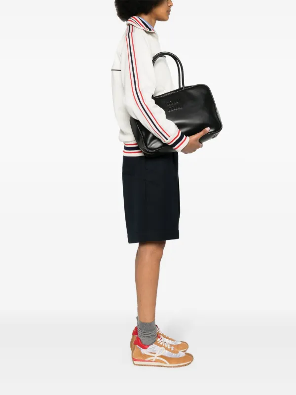 美品Miu Miu ブラックレザー ショルダーバッグ MIU MIU◇ワンショルダーバッグ/レザー/ブラック : セカンド