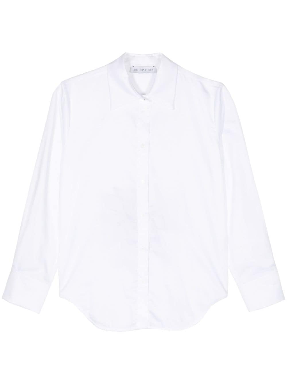 Mehtap Elaidi Sunflower Long-sleeve Shirt In White