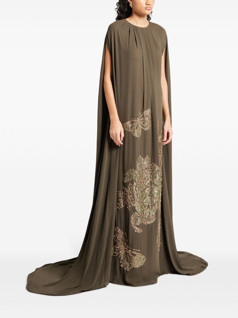 Shop Biyan Gwanda Gown In Brown