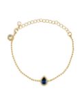 Kenneth Jay Lane Drop sapphire bracelet - Gold