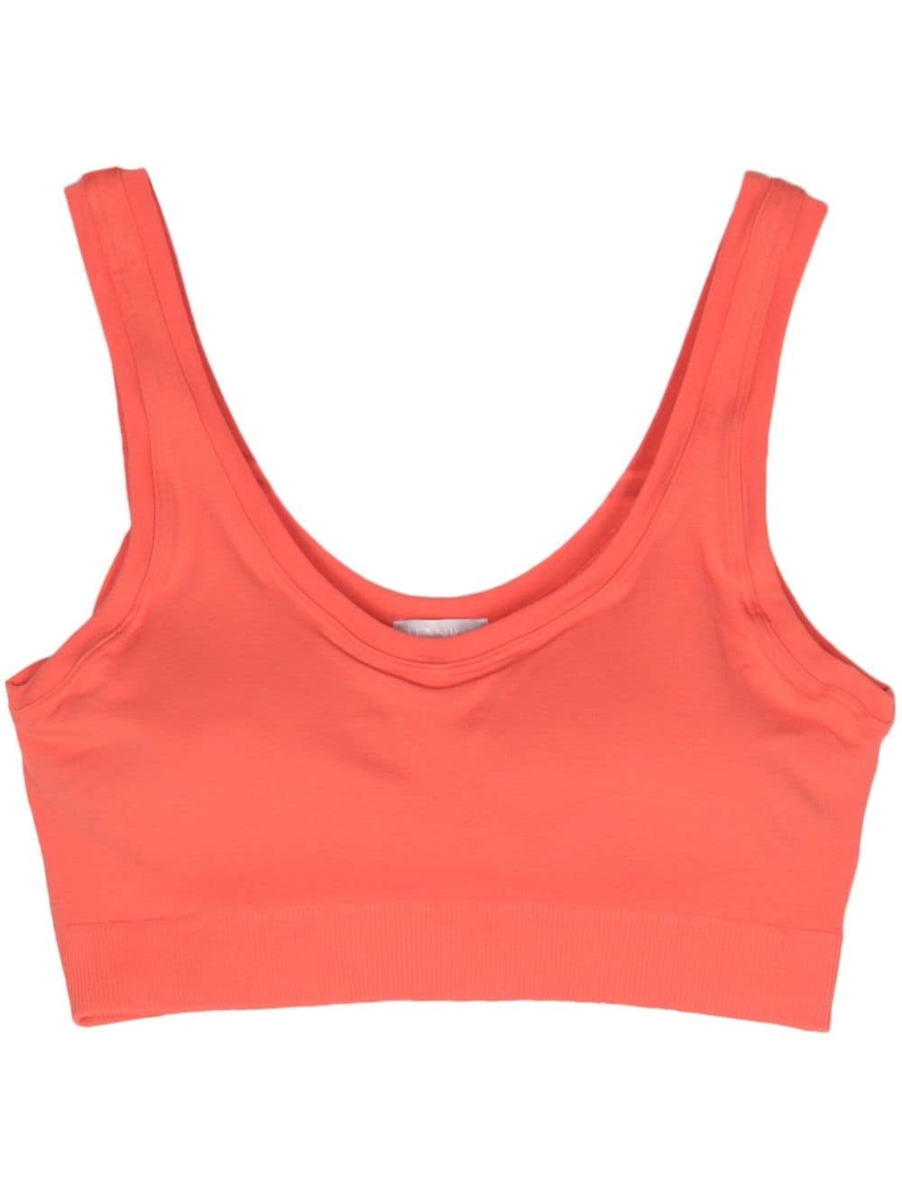 Hanro Touch Feeling Padded Cropped Top In Pink
