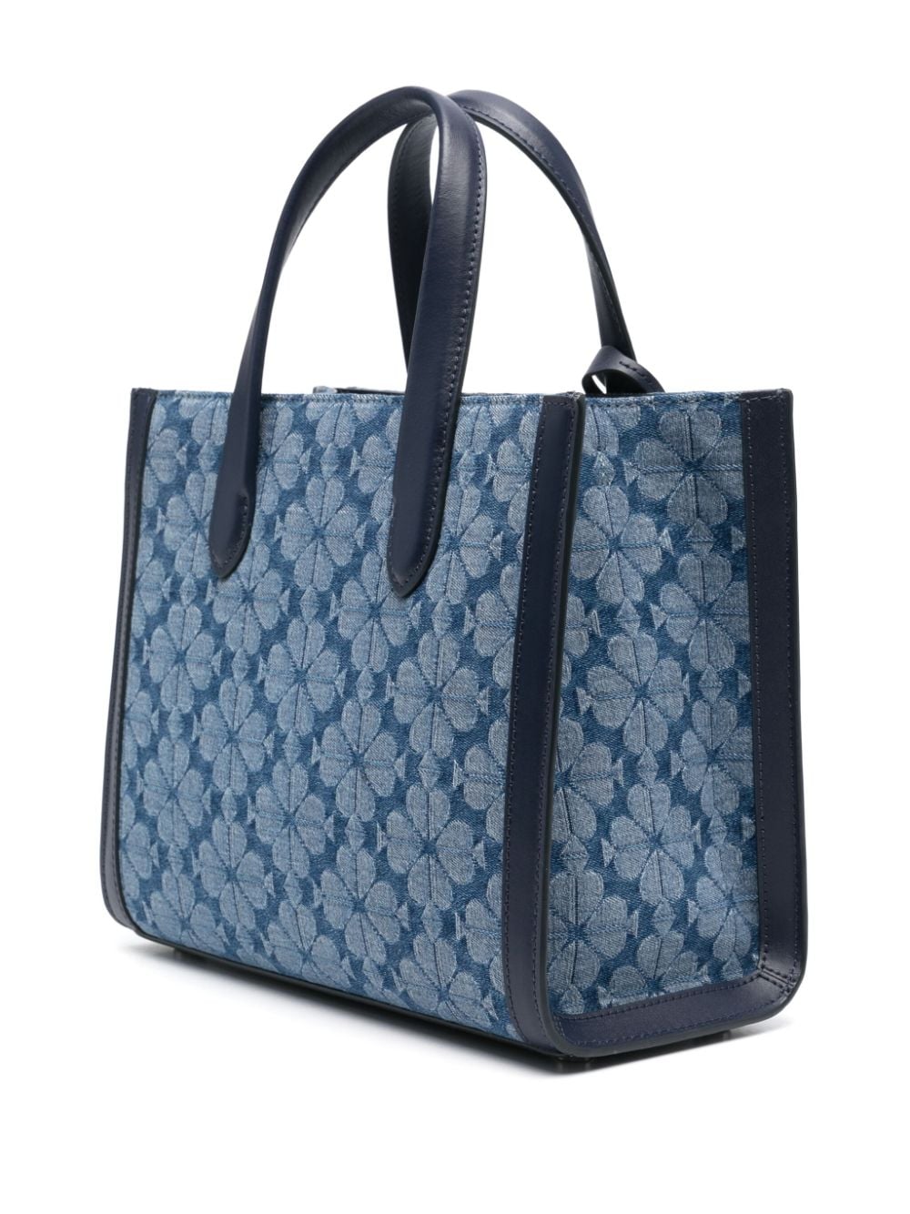 Shop Kate Spade Small Manhattan Denim Tote Bag In Blue