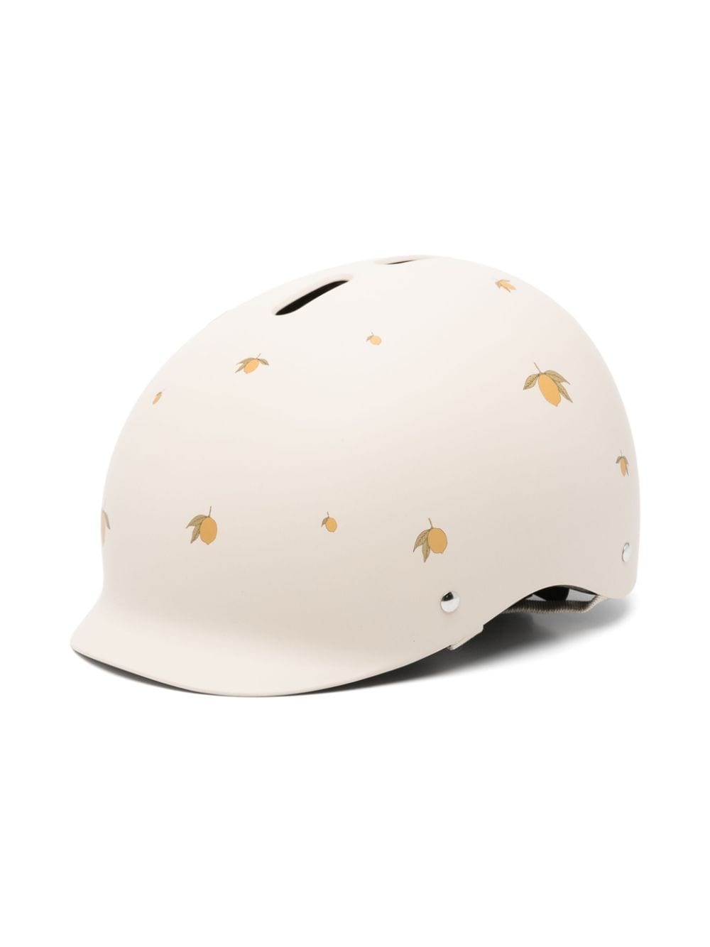 Konges Sløjd Kids' Lemon-print Bicycle Helmet In Neutral