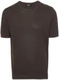 ERALDO piqué cotton T-shirt - Brown