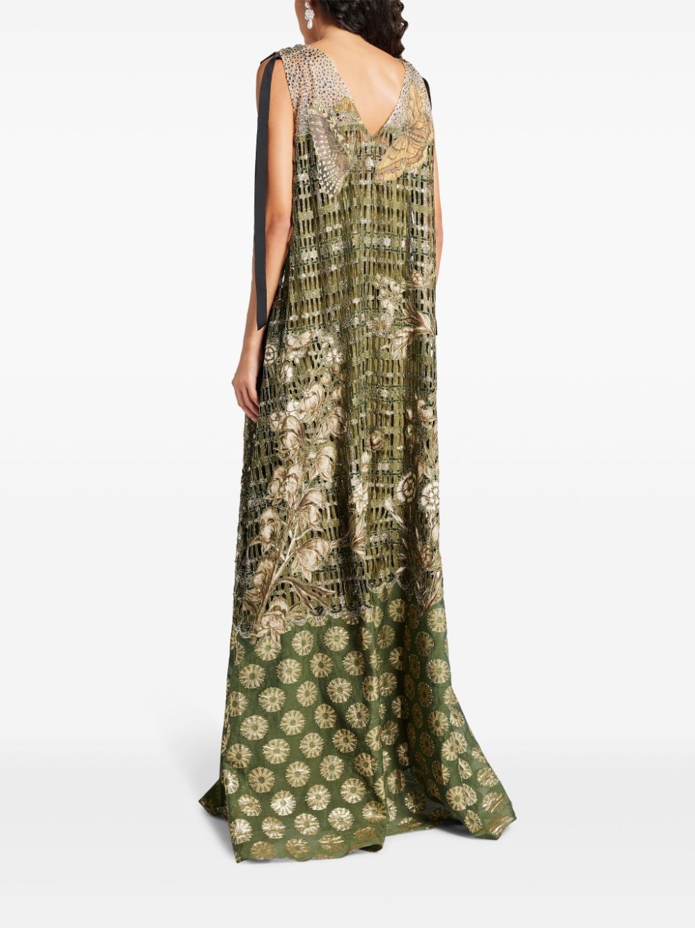 Shop Biyan Geena Gown In Green