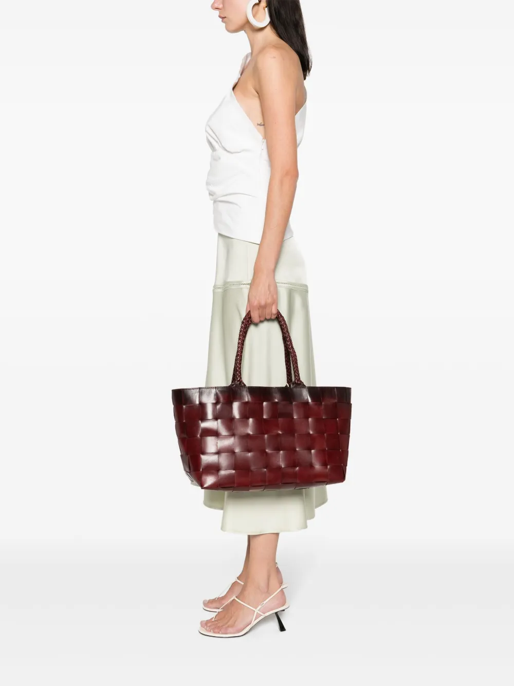 DRAGON DIFFUSION Japan leren shopper Rood