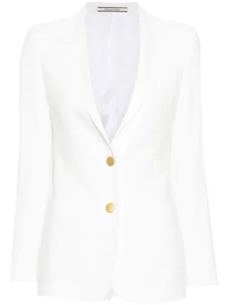 Tagliatore Parigi single-breasted Blazer | White | FARFETCH AZ