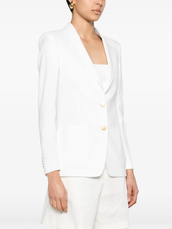 Tagliatore Parigi single-breasted Blazer | White | FARFETCH BH