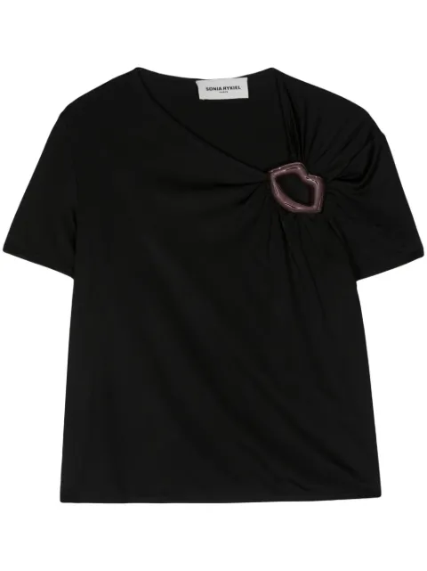 Sonia Rykiel mouth-detail jersey T-shirt