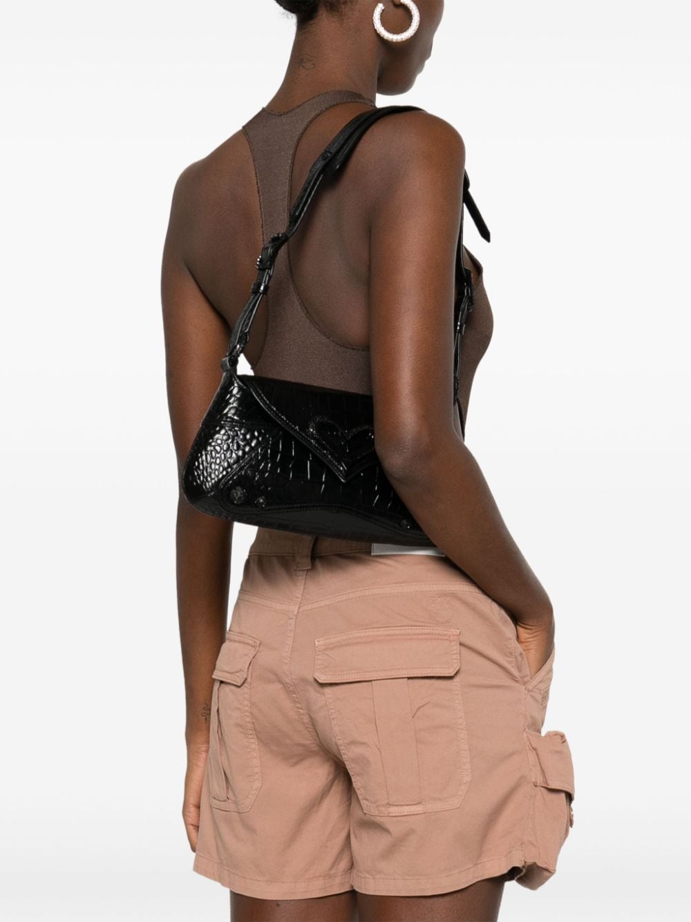 Shop Pinko 520 Shoulder Bag In Black
