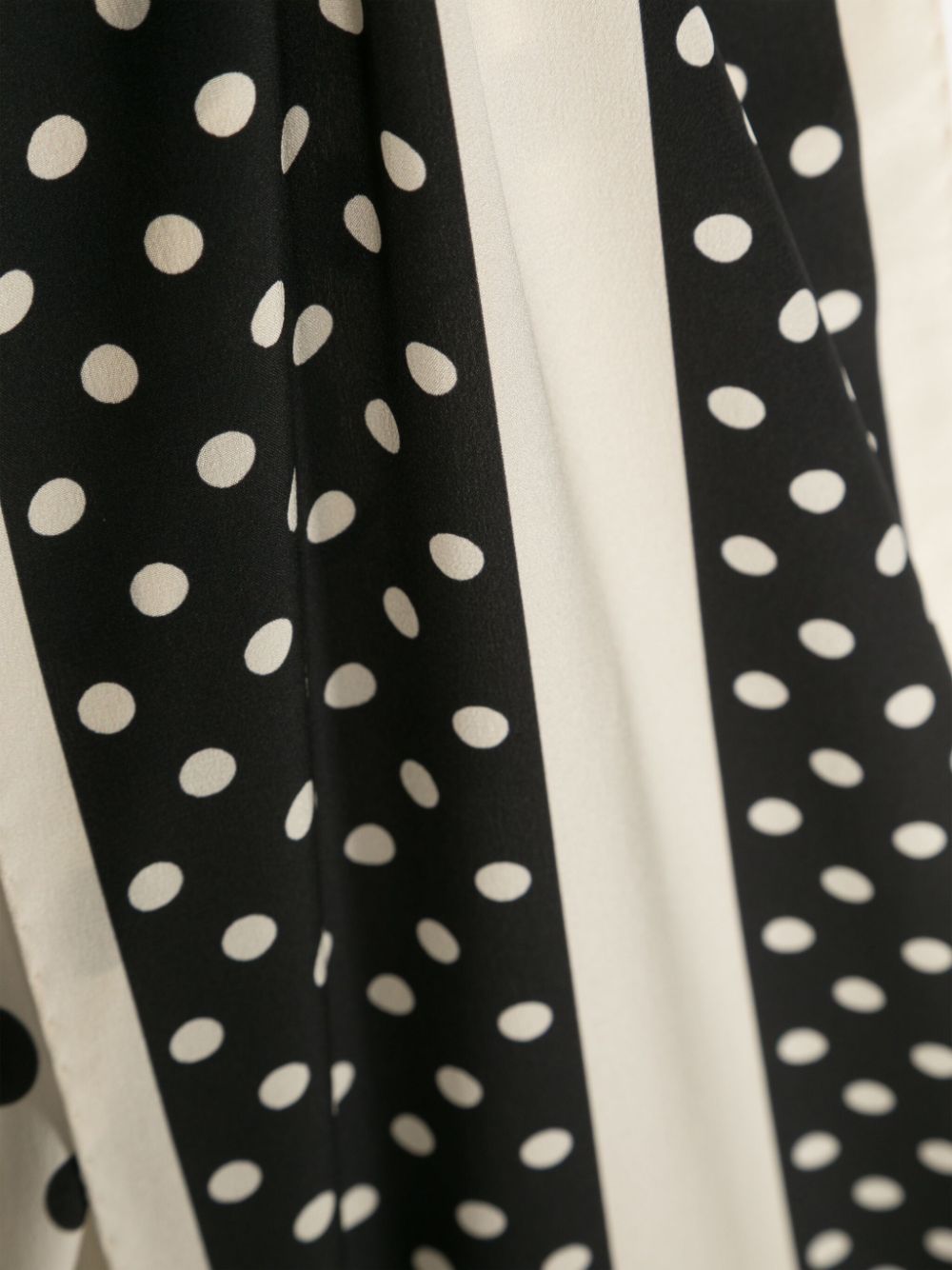 Shop Stella Mccartney Polka Dot-print Silk Scarf In Black