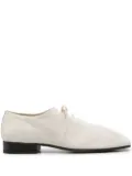 LEMAIRE squared canvas derby shoes - White