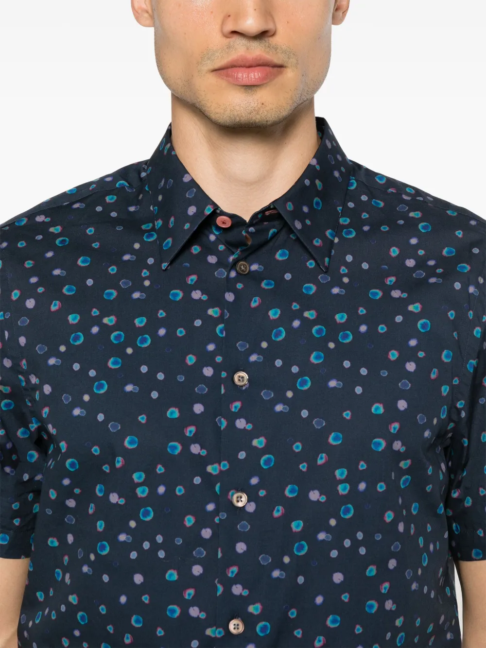 PS Paul Smith Overhemd met stippen Blauw