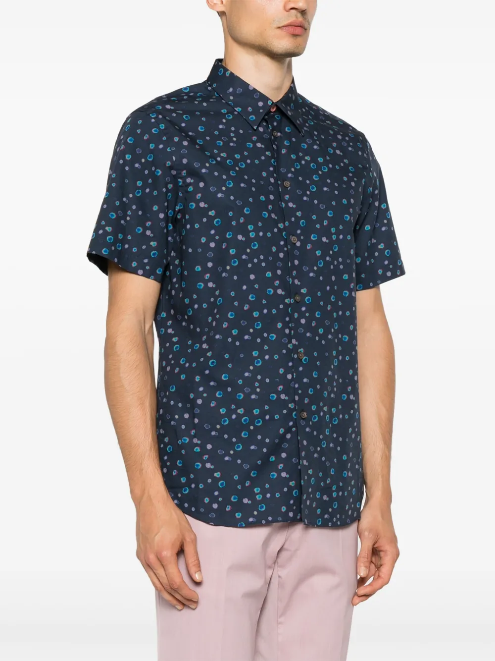 PS Paul Smith Overhemd met stippen Blauw