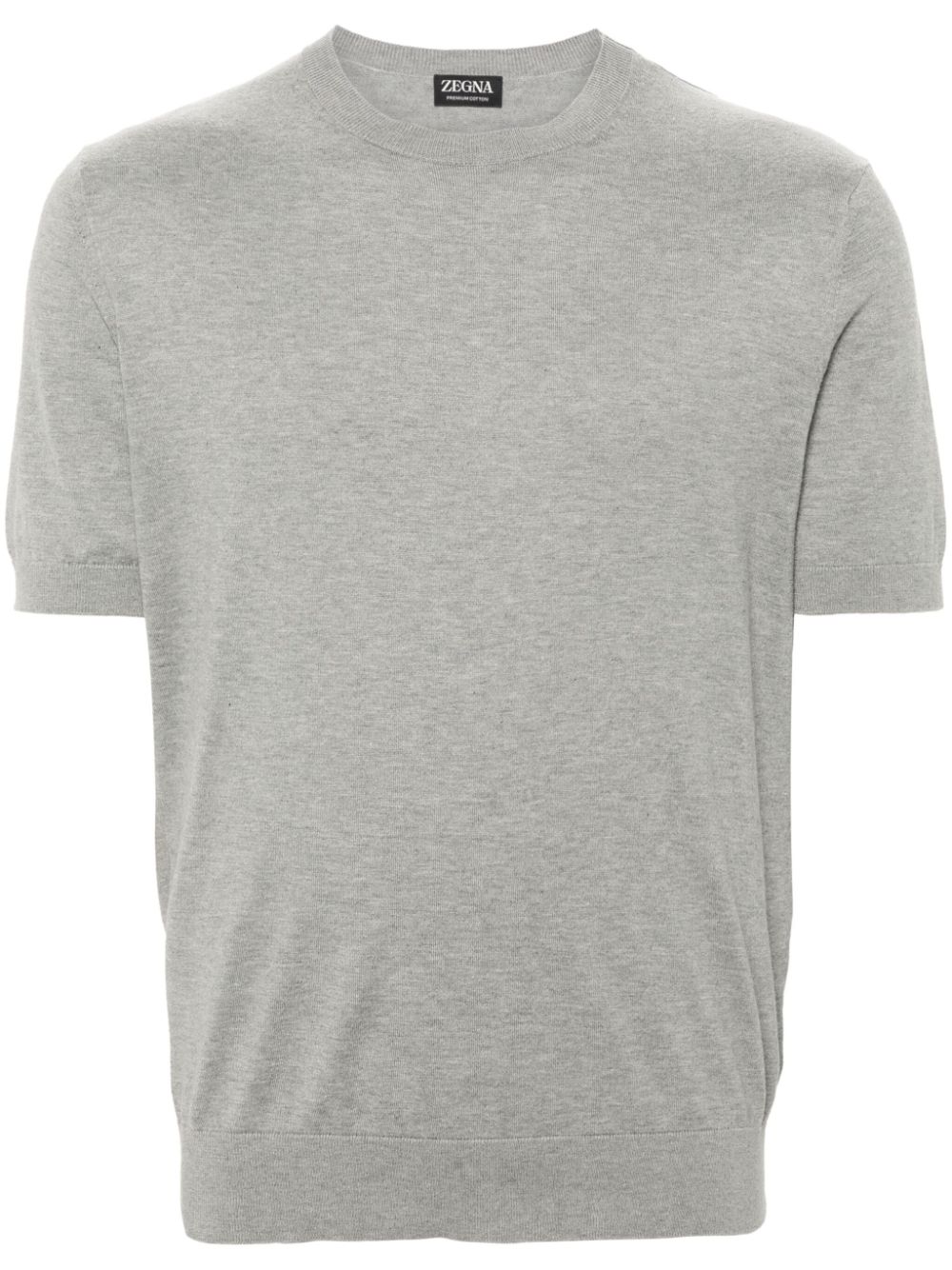 Zegna Fine-knit T-shirt In Grey
